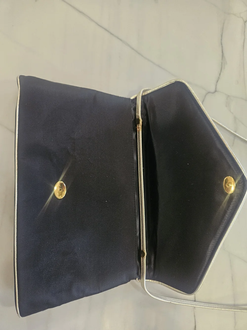 Rare 1950s Morris Moskowitz Evening Bag Black Fabric Clutch Mid Century Modern